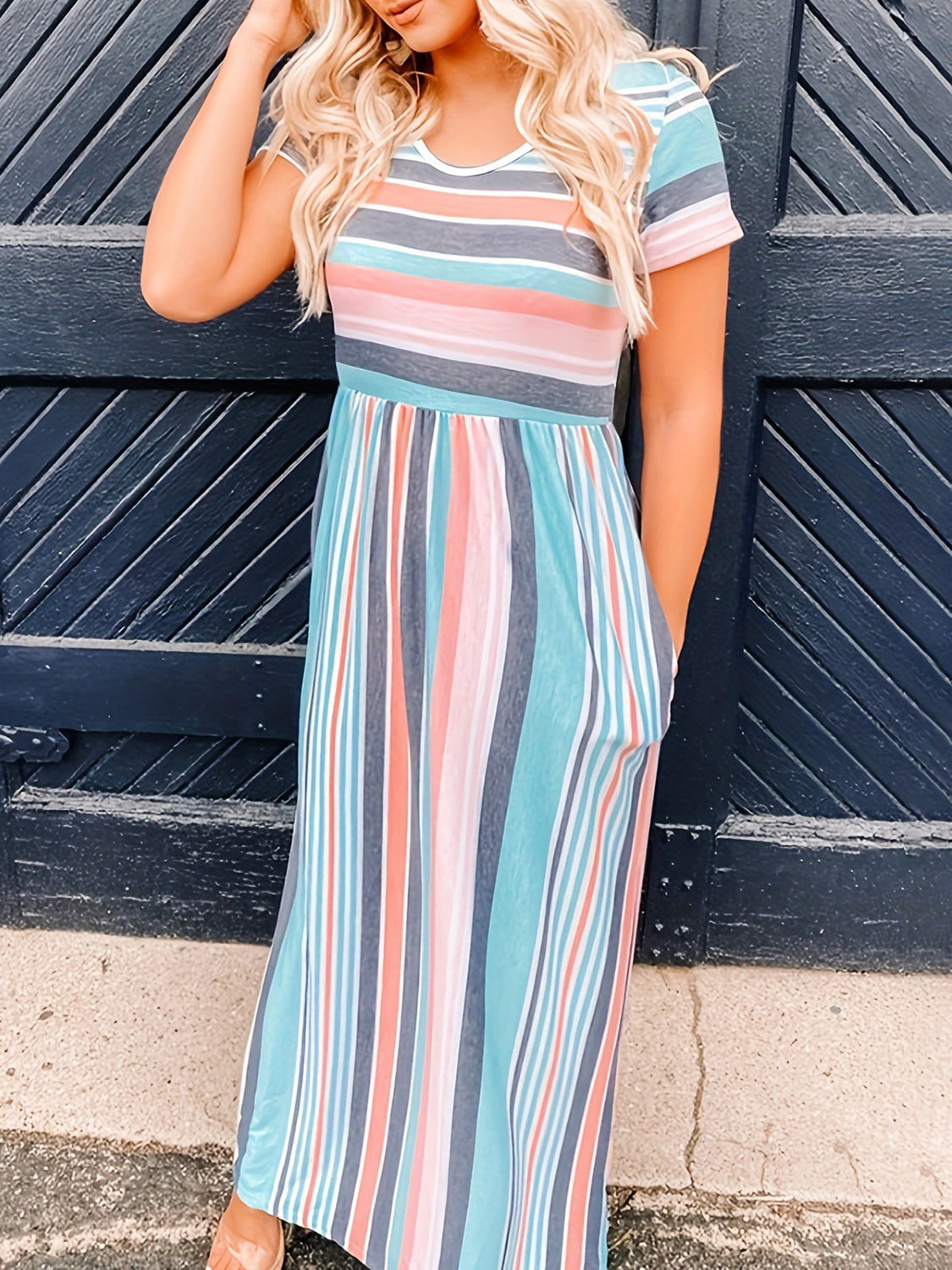 Striped Round Neck | Dress