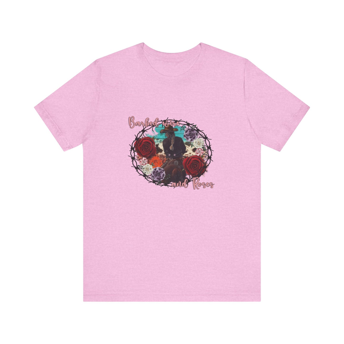 Barbed Wire And Roses | Graphic Tee