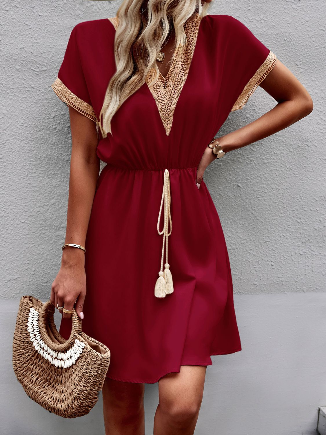 Devine V-Neck | Mini Dress