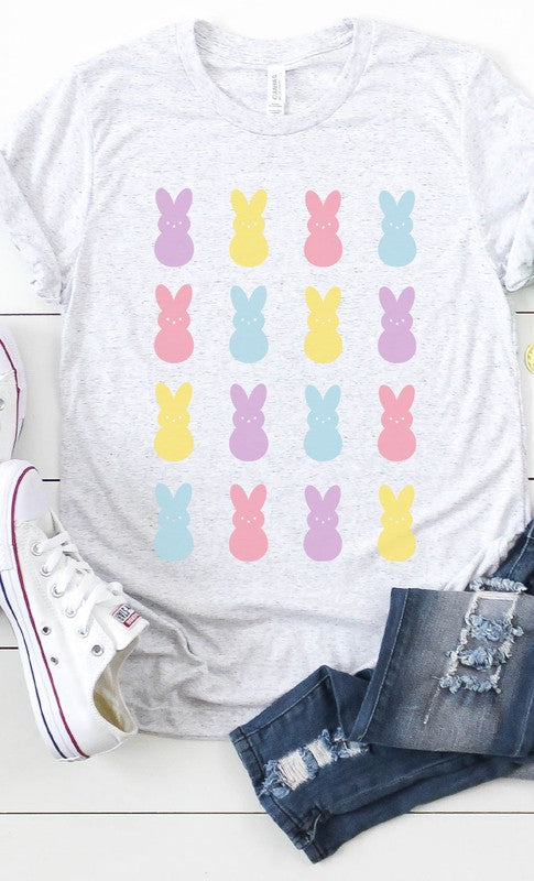 Peeps Bunny Grid | Graphic Tee