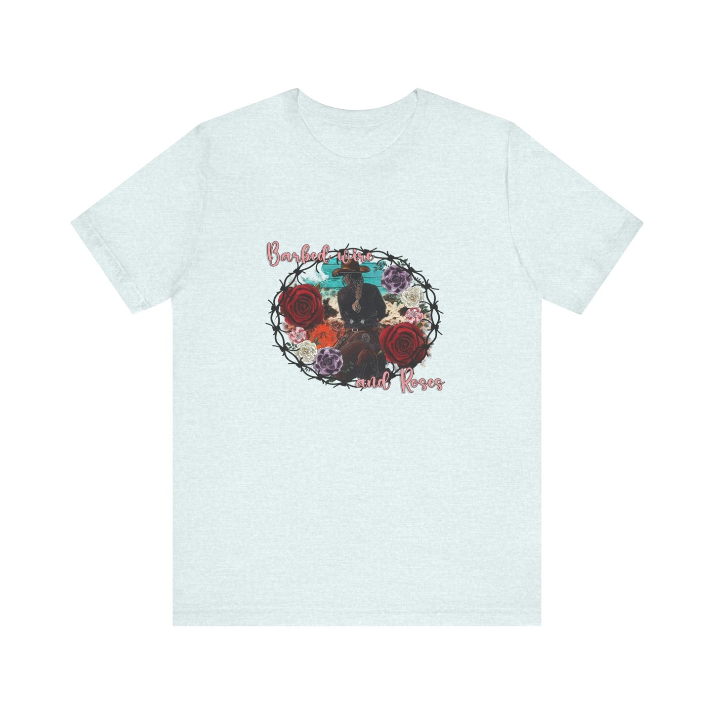 Barbed Wire And Roses | Graphic Tee
