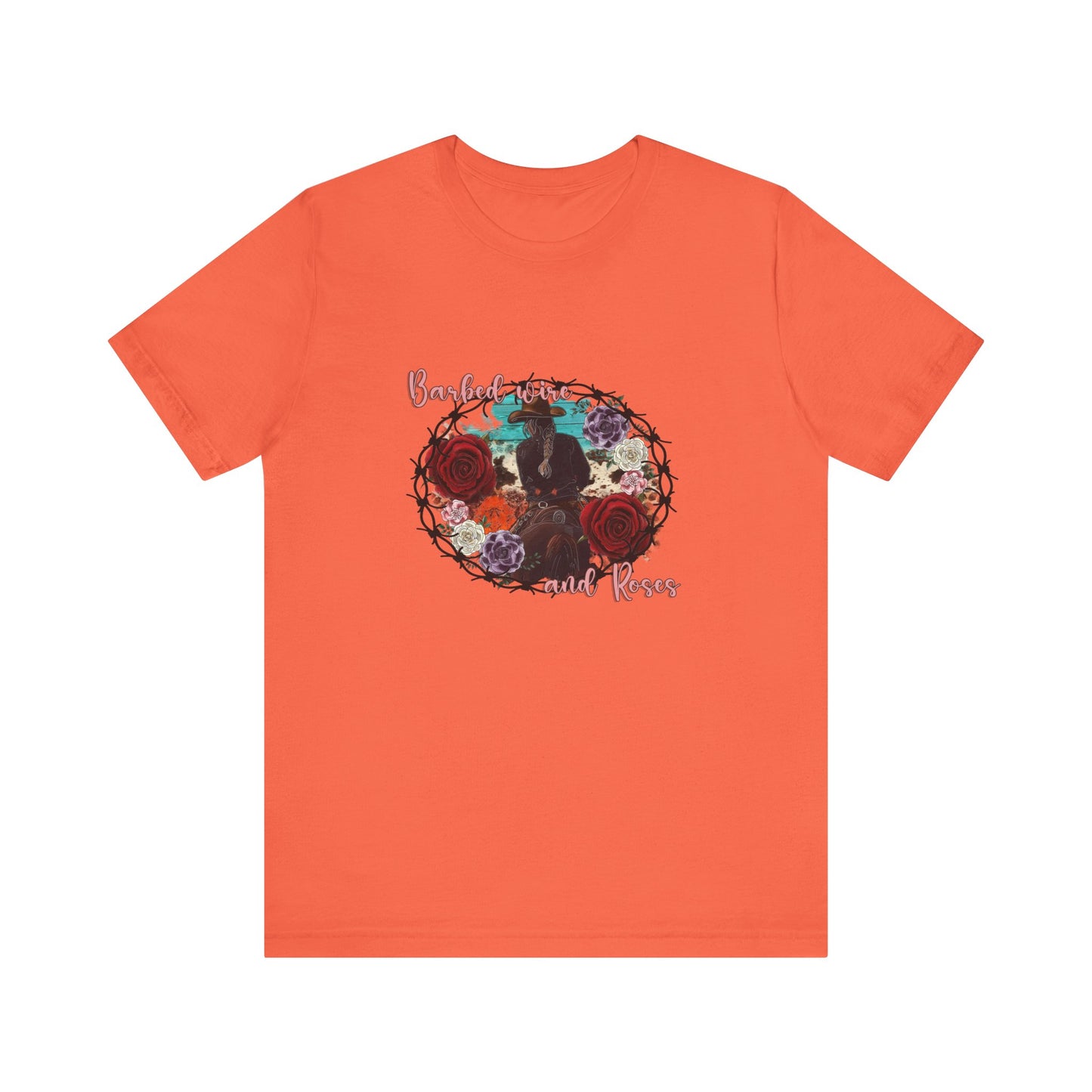 Barbed Wire And Roses | Graphic Tee