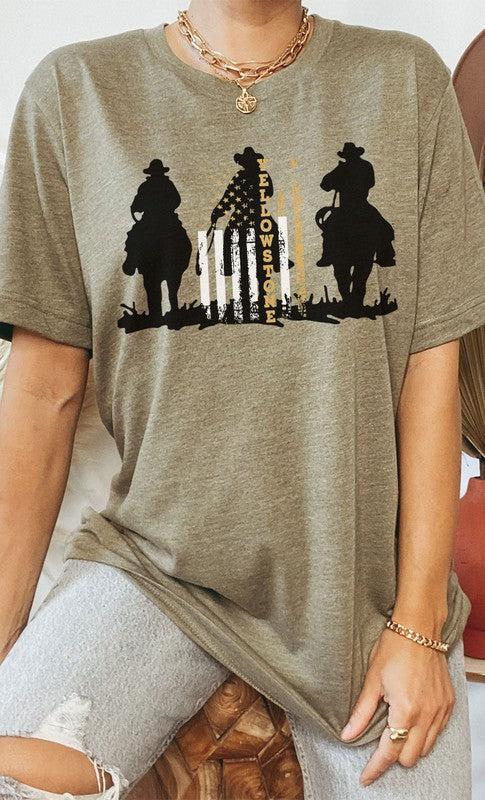 Yellowstone Cowboy Silhouette | Graphic Tee