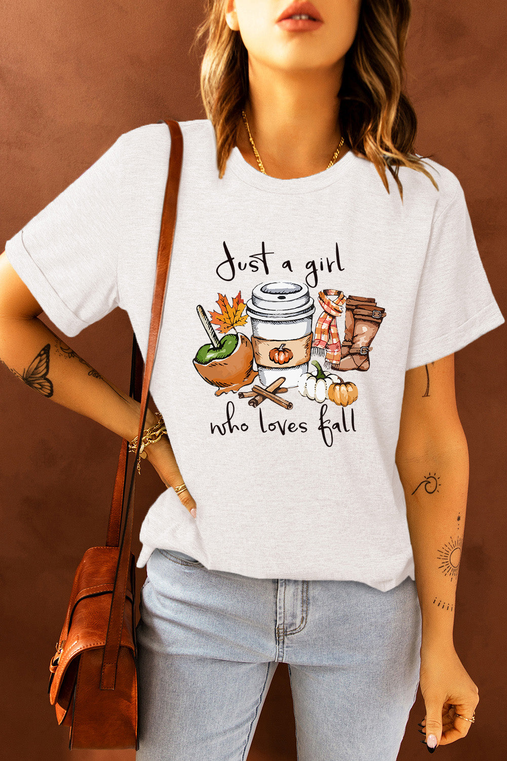 Just A Girl Who Loves Fall | Graphic Tshirt