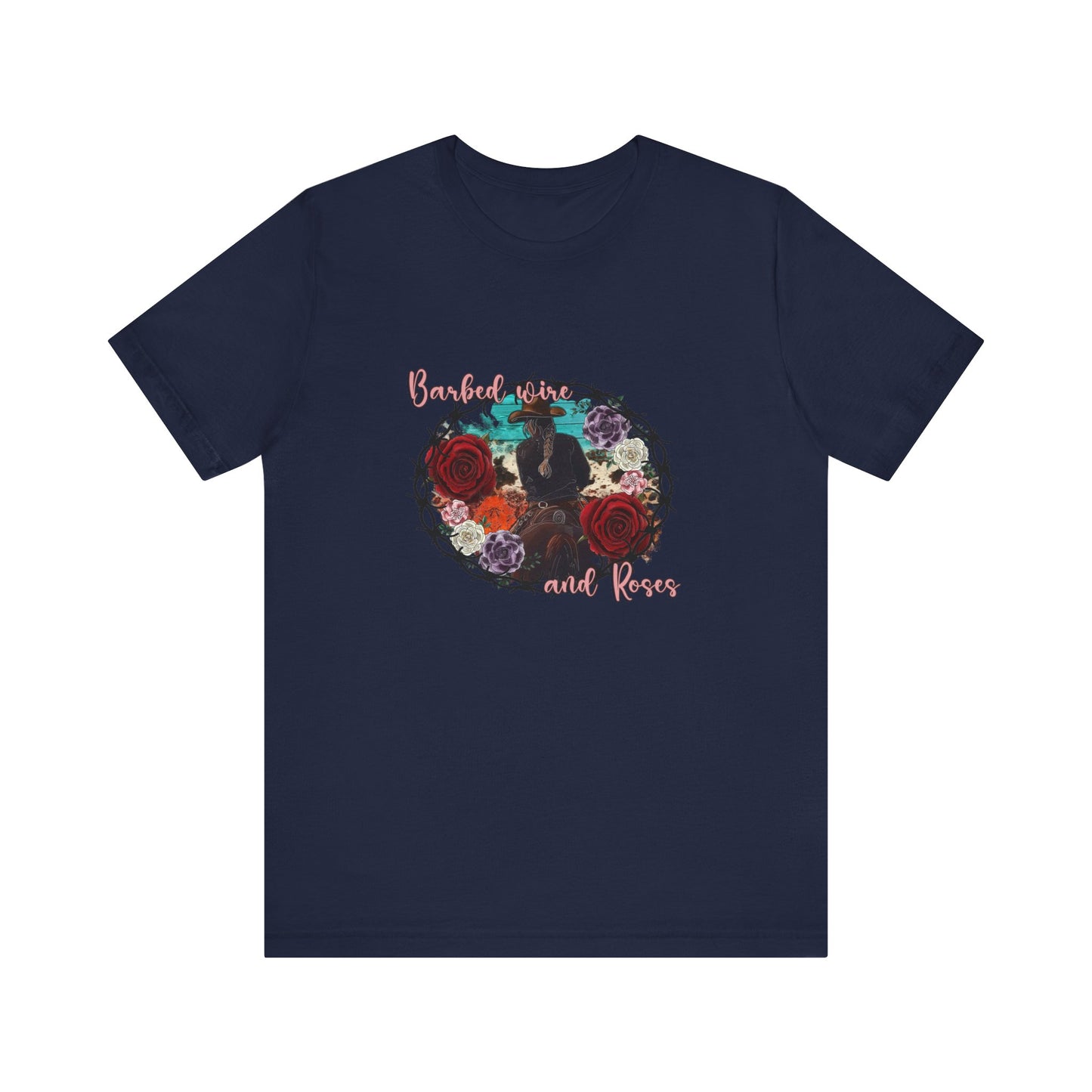 Barbed Wire And Roses | Graphic Tee