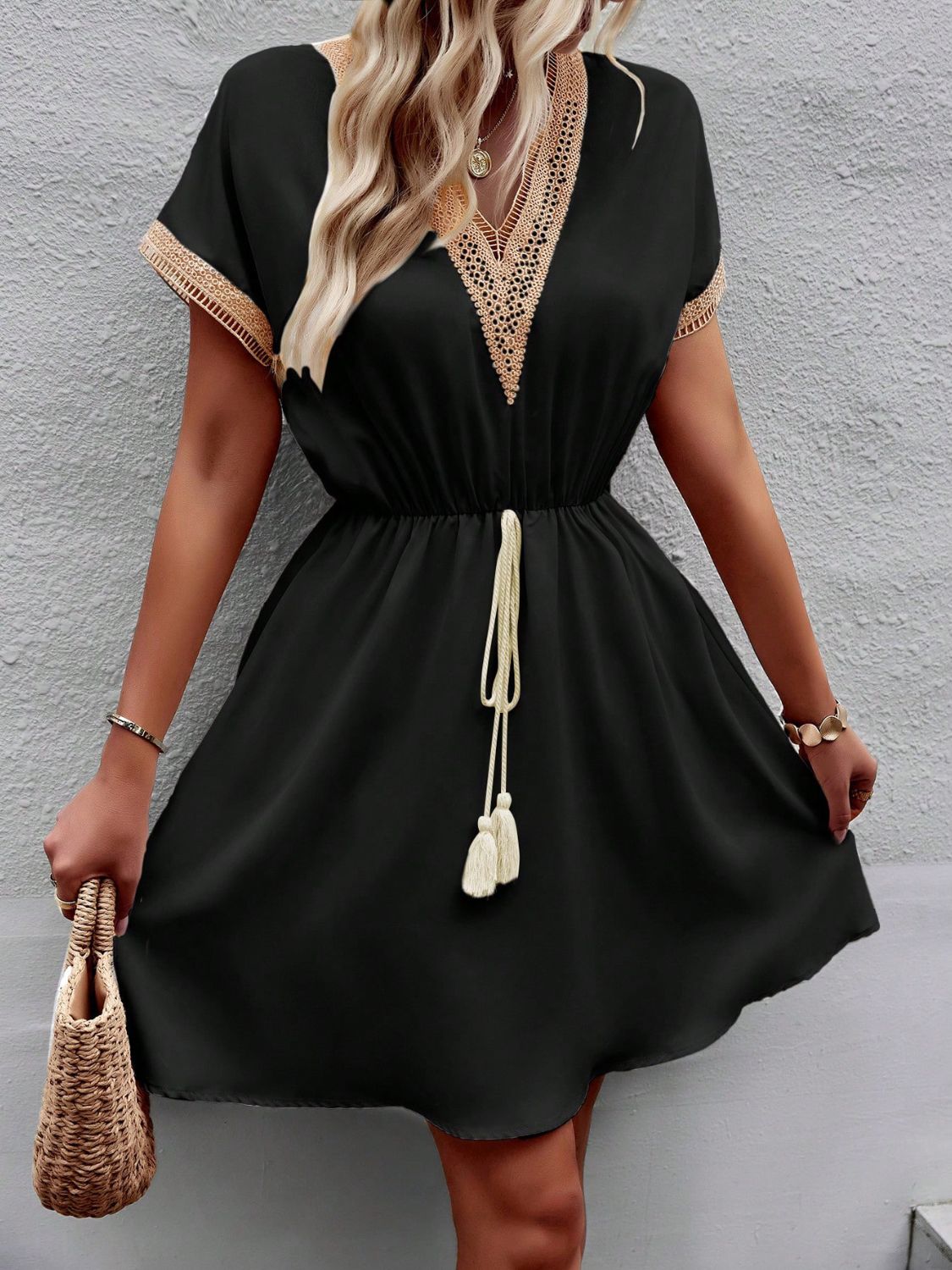 Devine V-Neck | Mini Dress