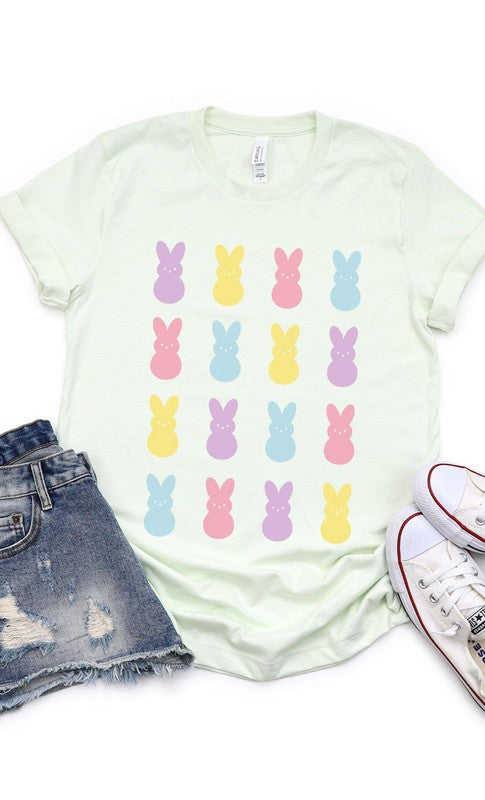 Peeps Bunny Grid | Graphic Tee