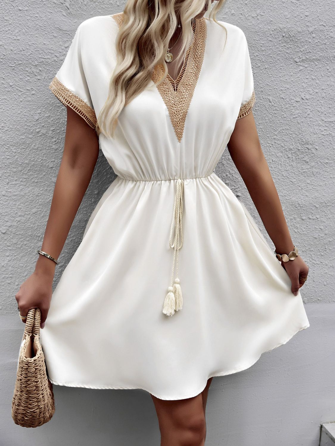 Devine V-Neck | Mini Dress