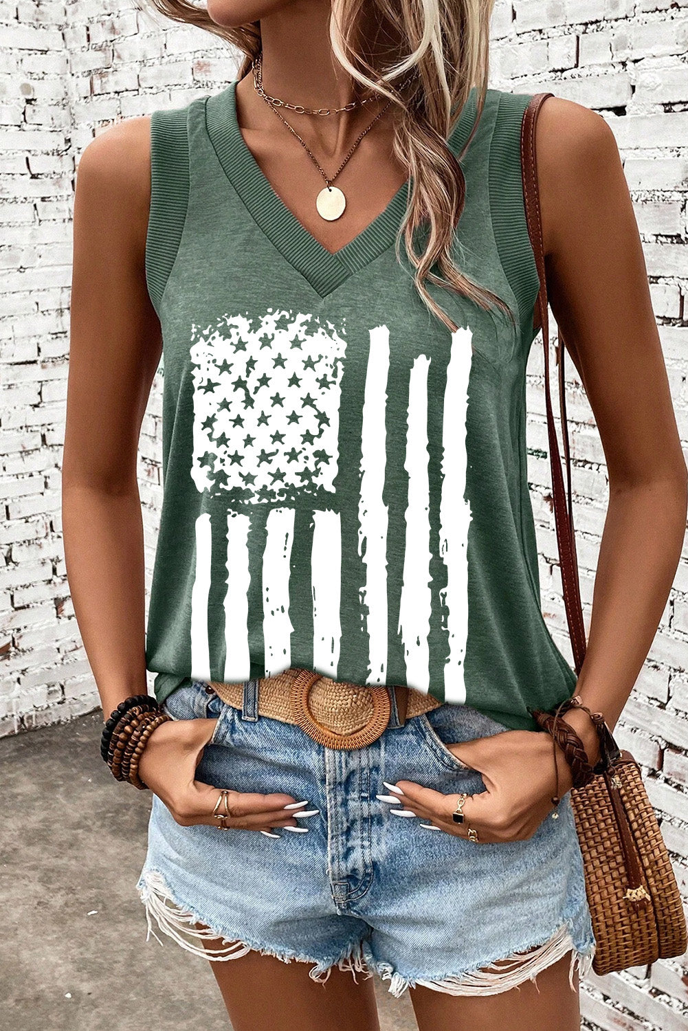 Stars N Stripes | V-Neck Tank