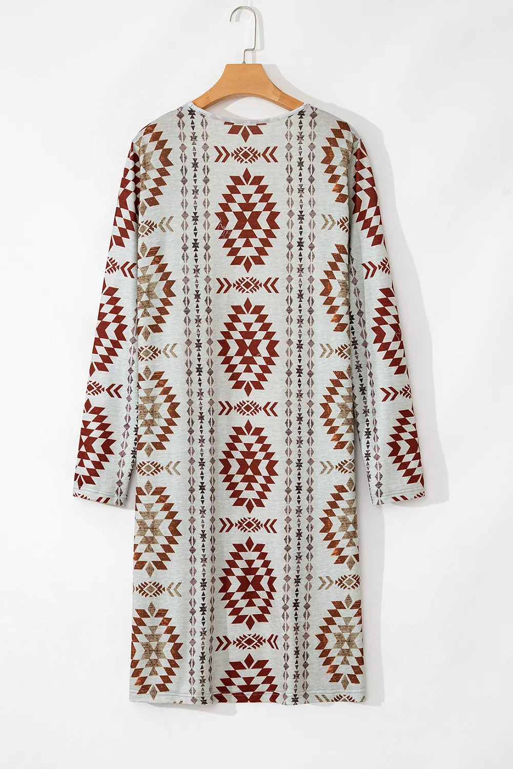Lightweight Brown Tribal Print | Cardigan