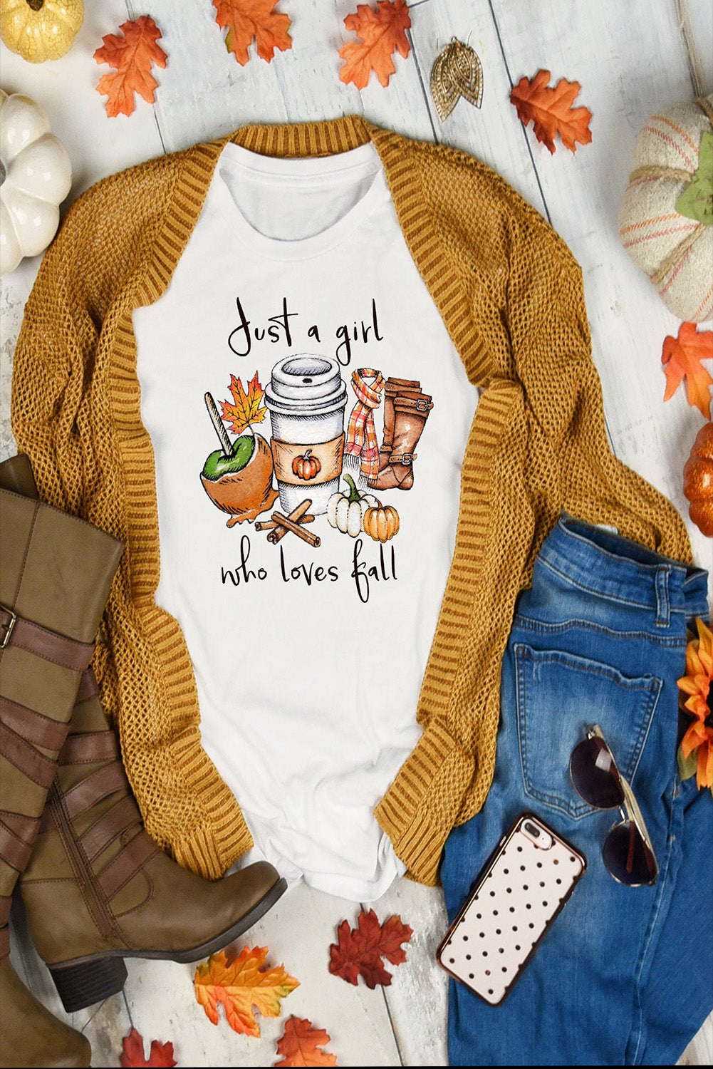 Just A Girl Who Loves Fall | Graphic Tshirt