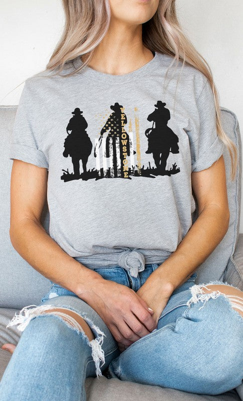Yellowstone Cowboy Silhouette | Graphic Tee