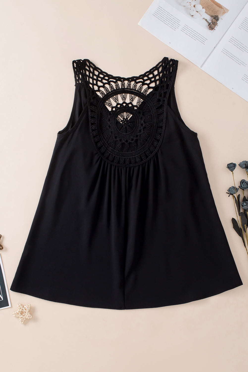 Openwork V-Neck | Tank