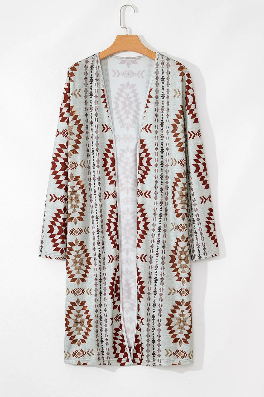 Lightweight Brown Tribal Print | Cardigan