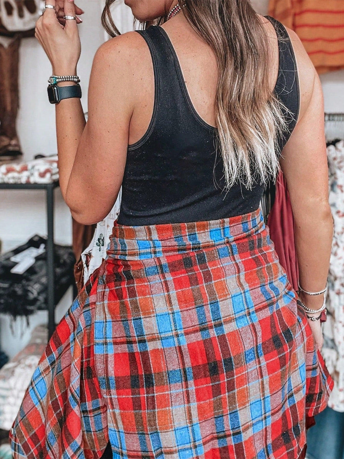Plaid Collared Neck | Long Sleeve Shirt