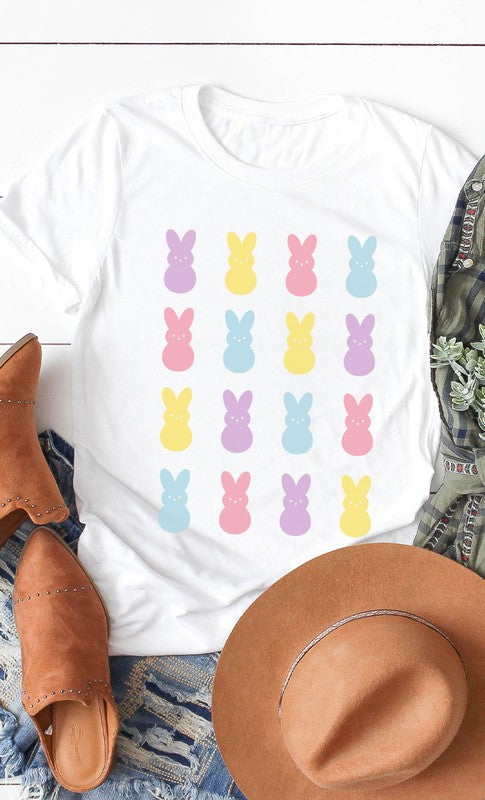 Peeps Bunny Grid | Graphic Tee