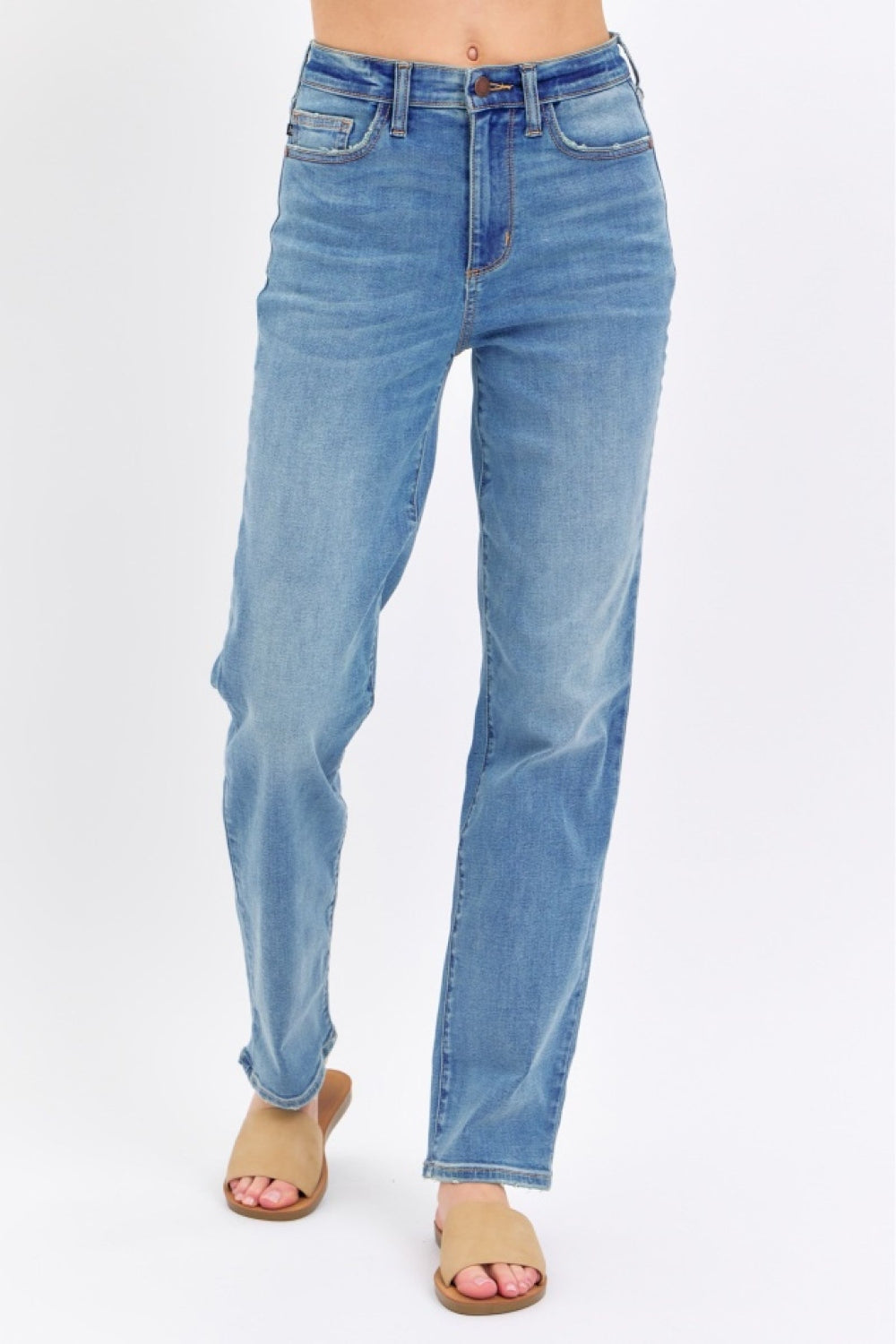 Judy Blue Full Size High Waist Straight | Jeans