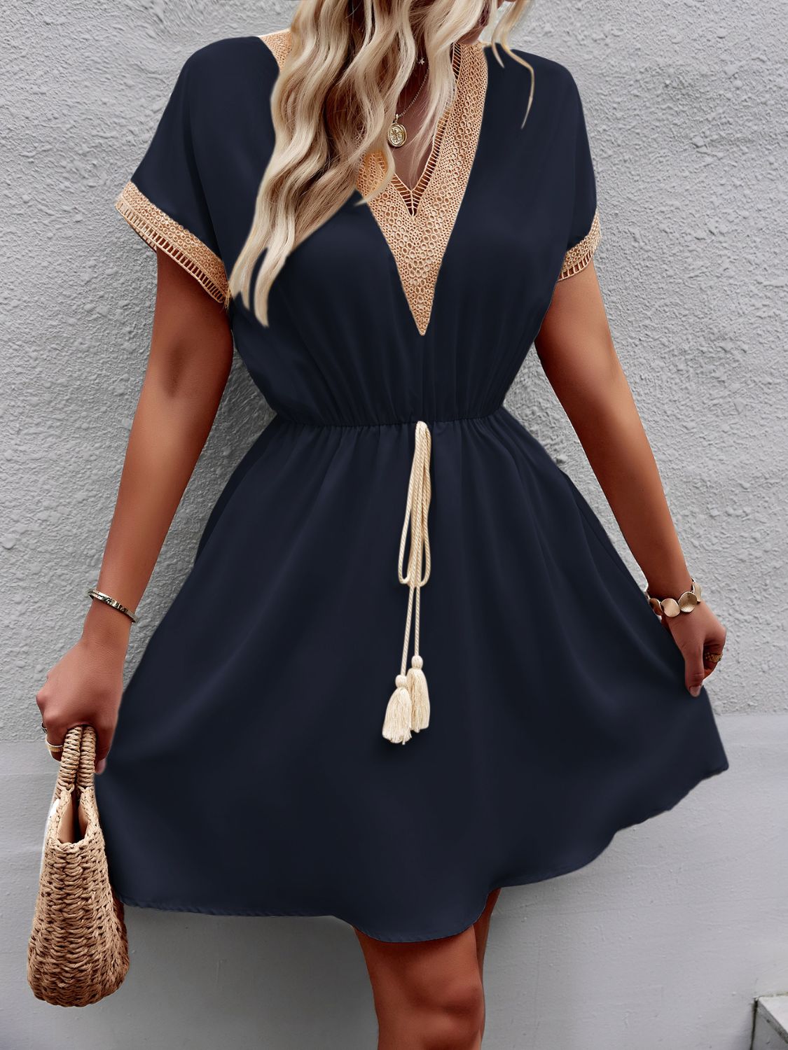 Devine V-Neck | Mini Dress