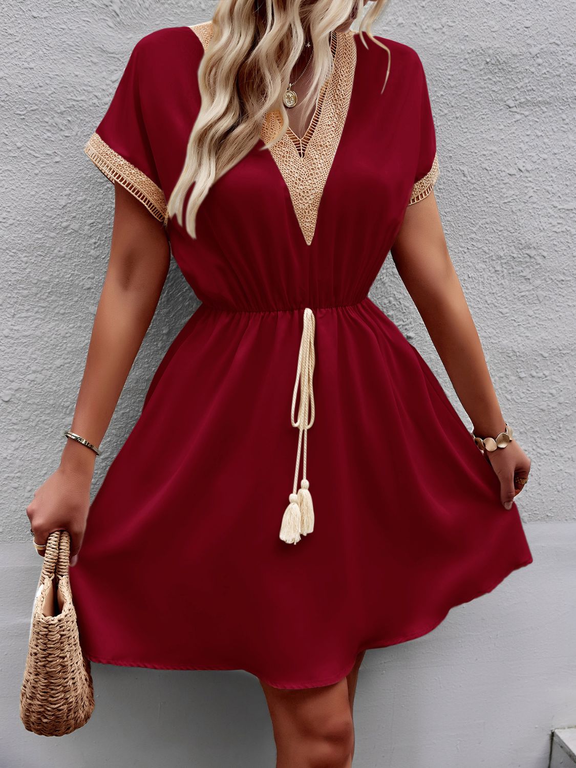 Devine V-Neck | Mini Dress