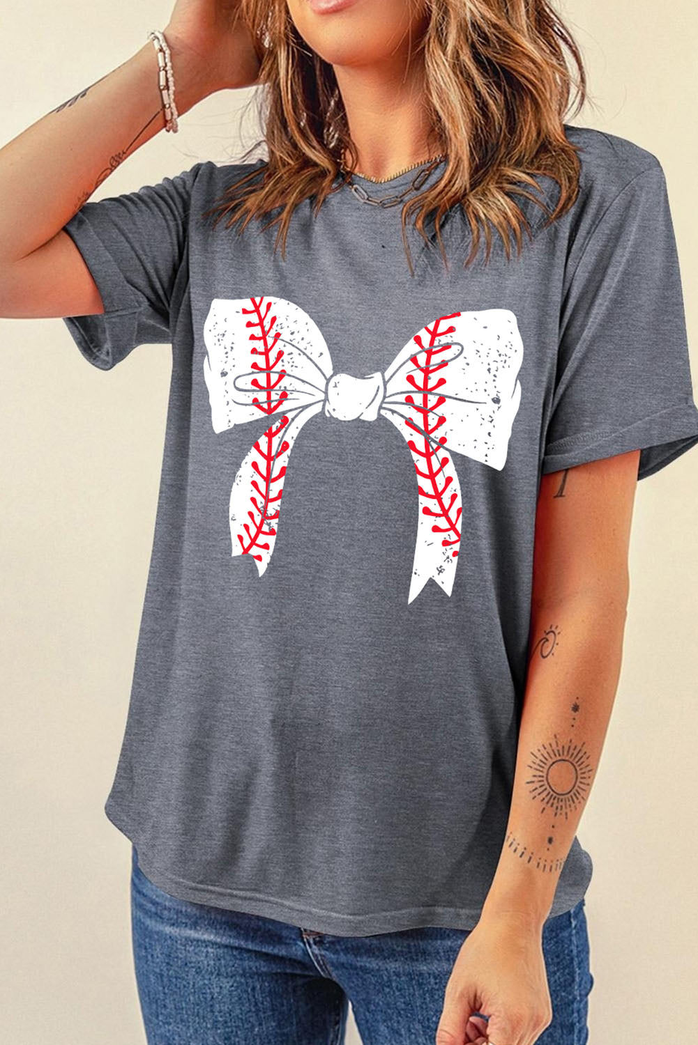 Baseball/Softball Bowknot | Graphic Tee