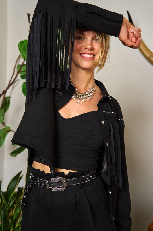 Fringe Studded | Jacket