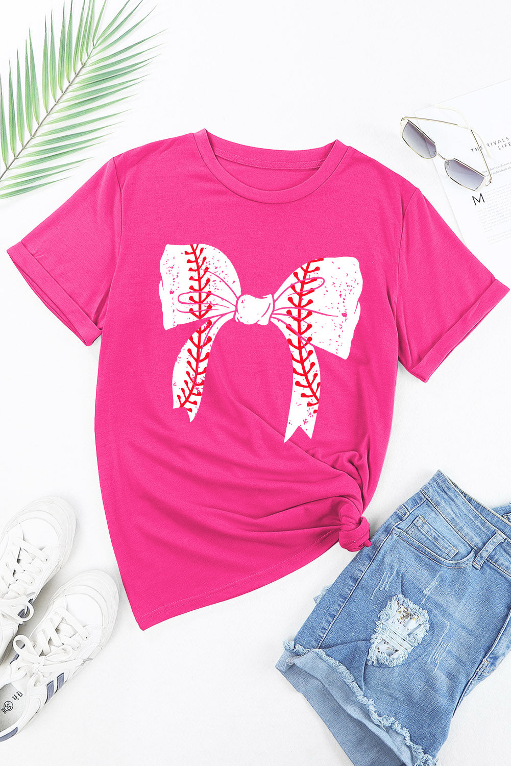 Baseball/Softball Bowknot | Graphic Tee