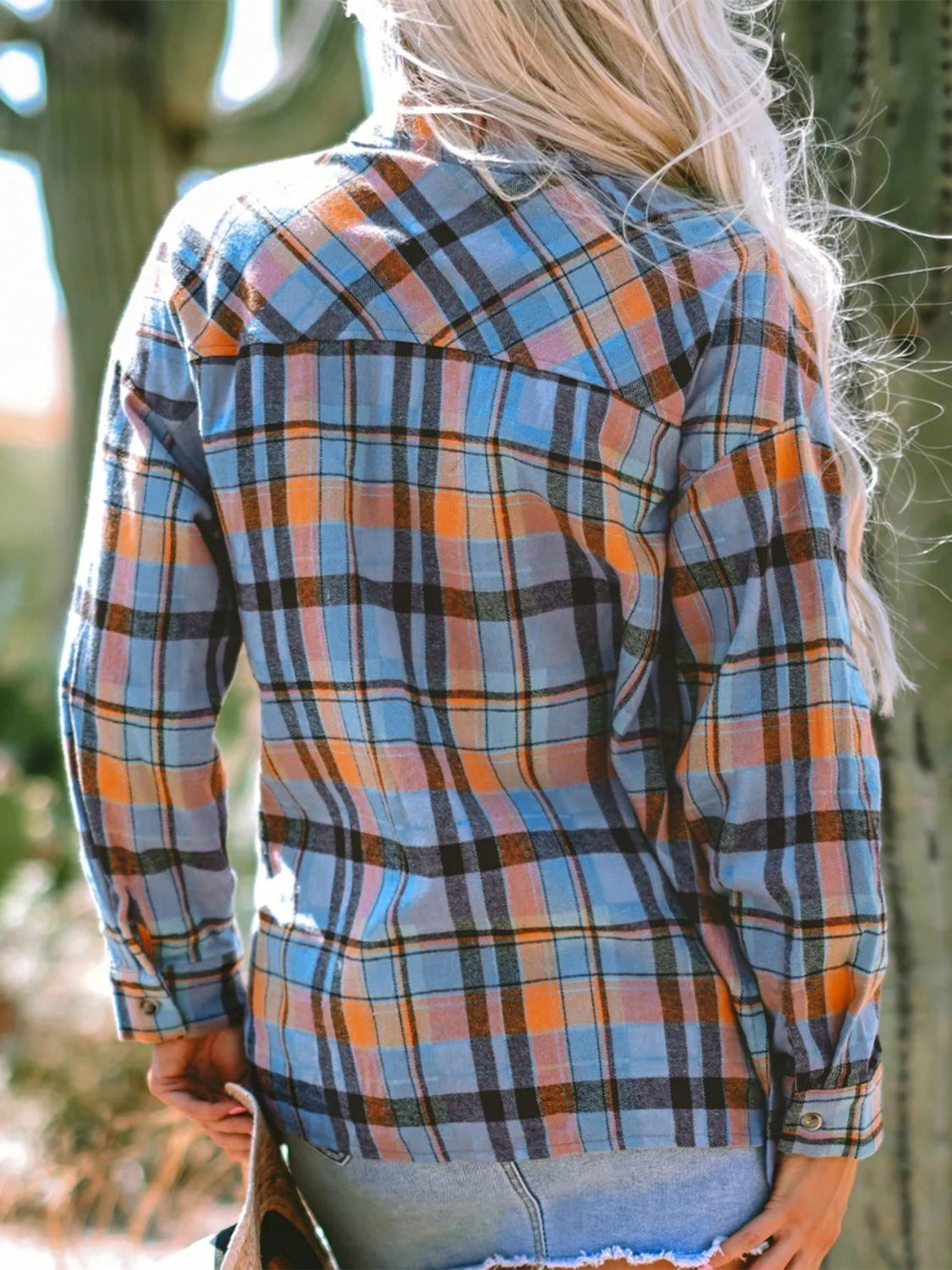 Plaid Collared Neck | Long Sleeve Shirt