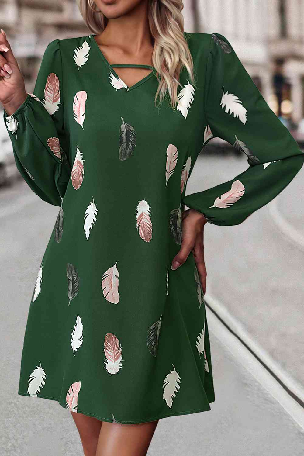 Feather Print | Dress