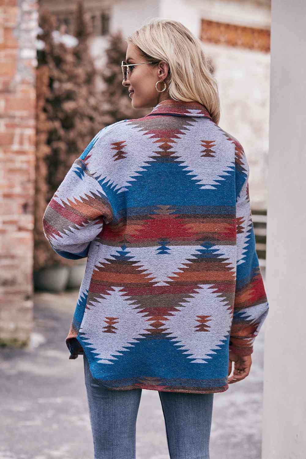 Geometric Dropped Shoulder | Jacket