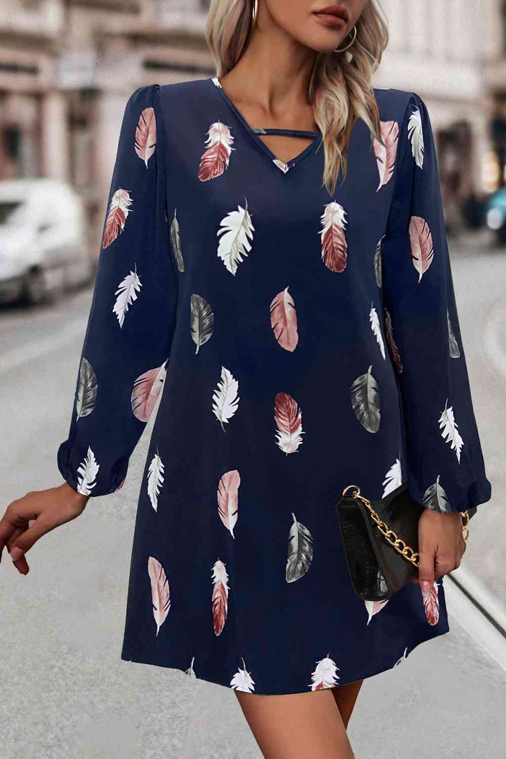 Feather Print | Dress
