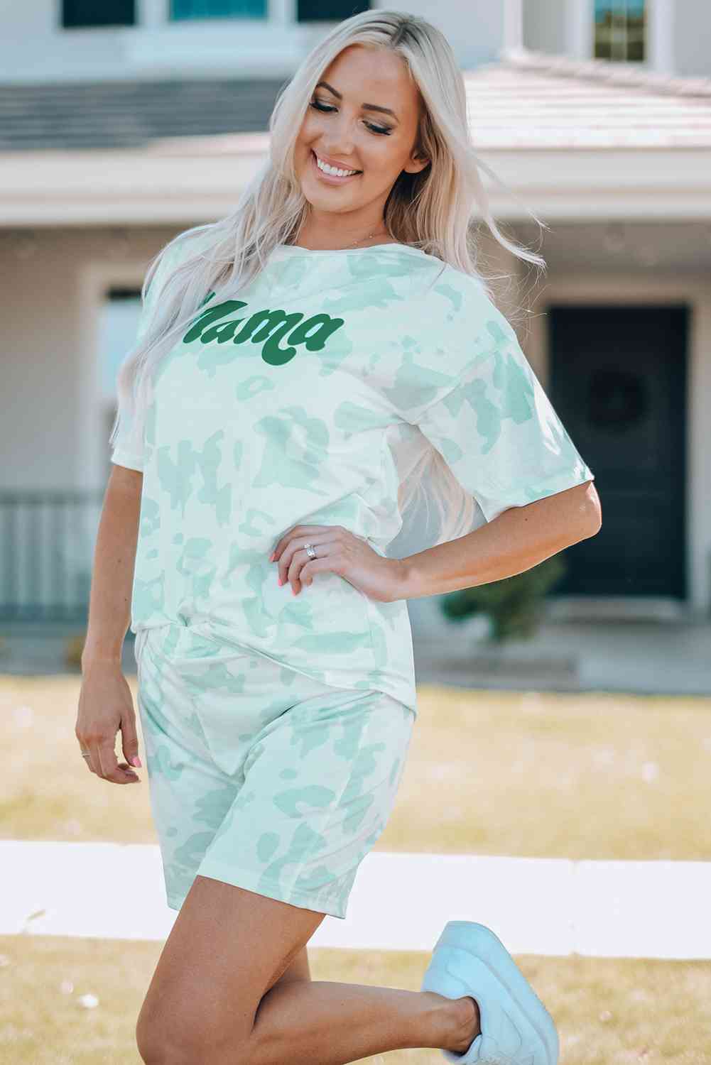 Mint Mama | Graphic Lounge Set