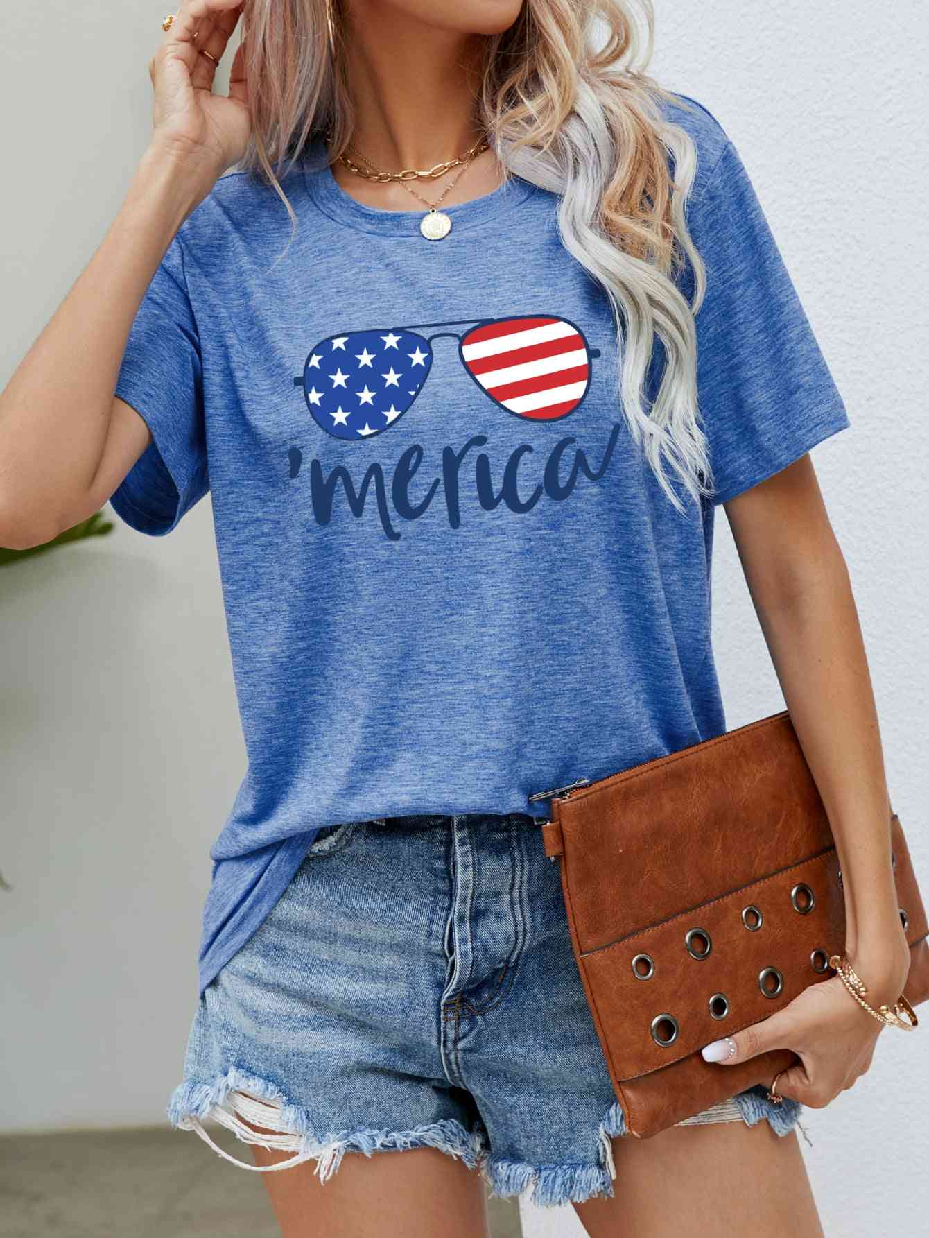 US Flag Glasses | Graphic Tee