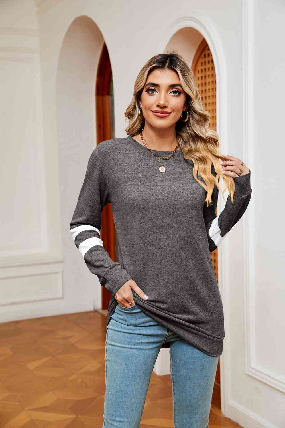 Varsity |Long Sleeve Top