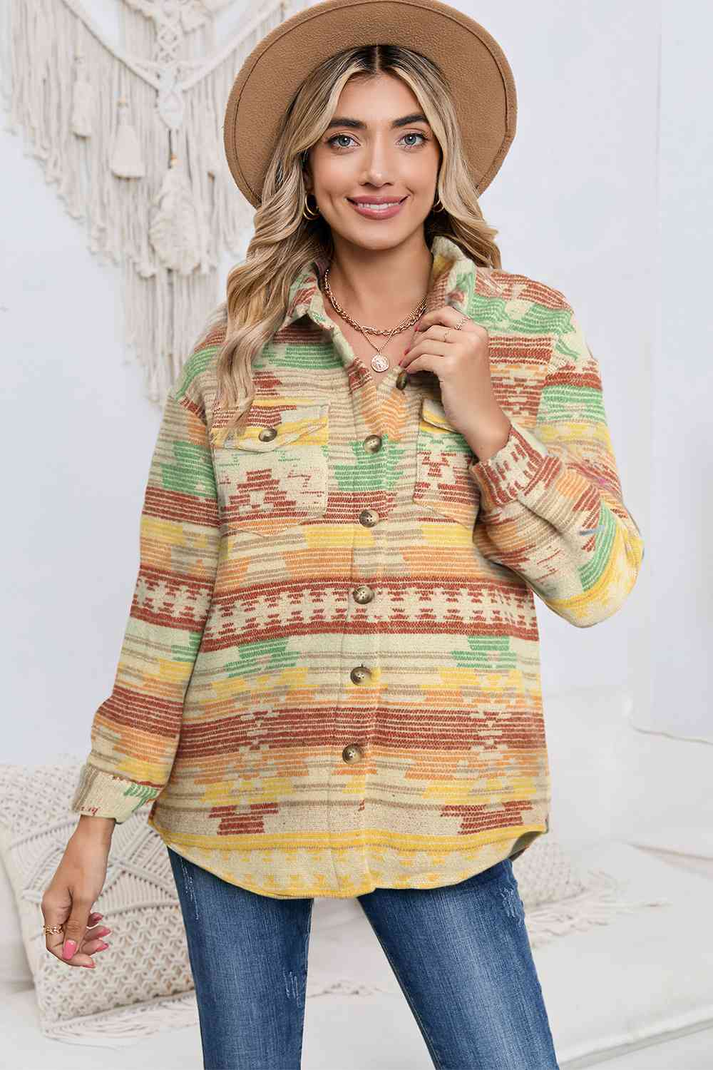 Aztec button Down | Jacket