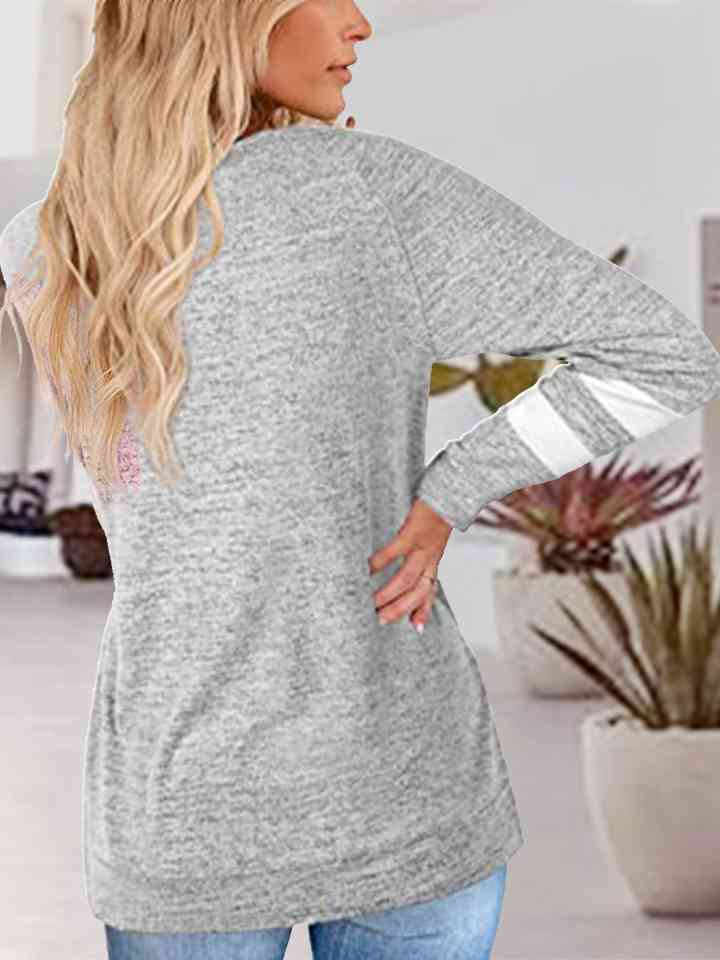Varsity V-Neck | Raglan Sleeve T-Shirt