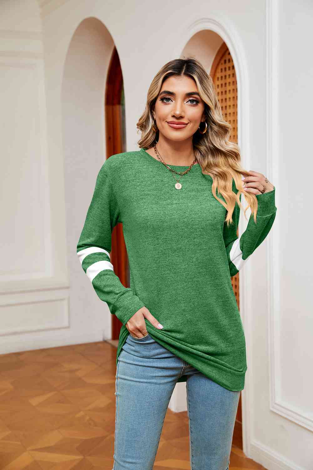 Varsity |Long Sleeve Top
