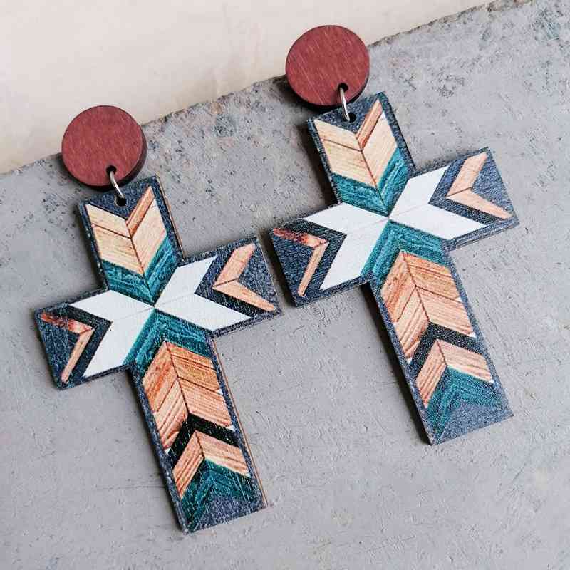 Geometric Cross | Earrings