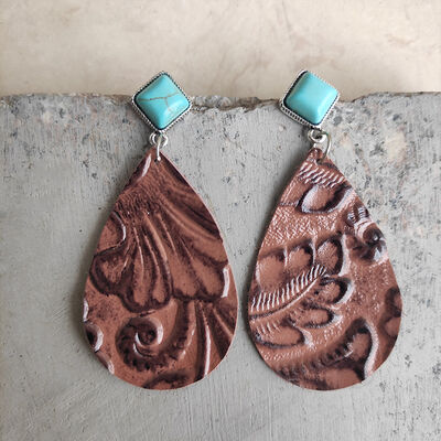 Country/Western Print | Teardrop Earrings