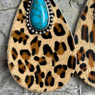 Hair on Hide | Teardrop Earrings