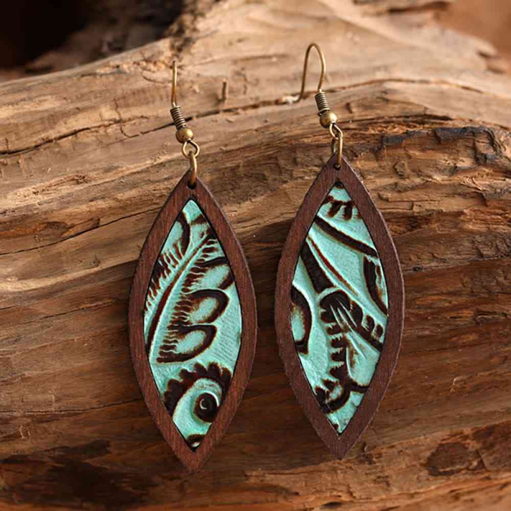 Western Wooden Dangle | Earrings