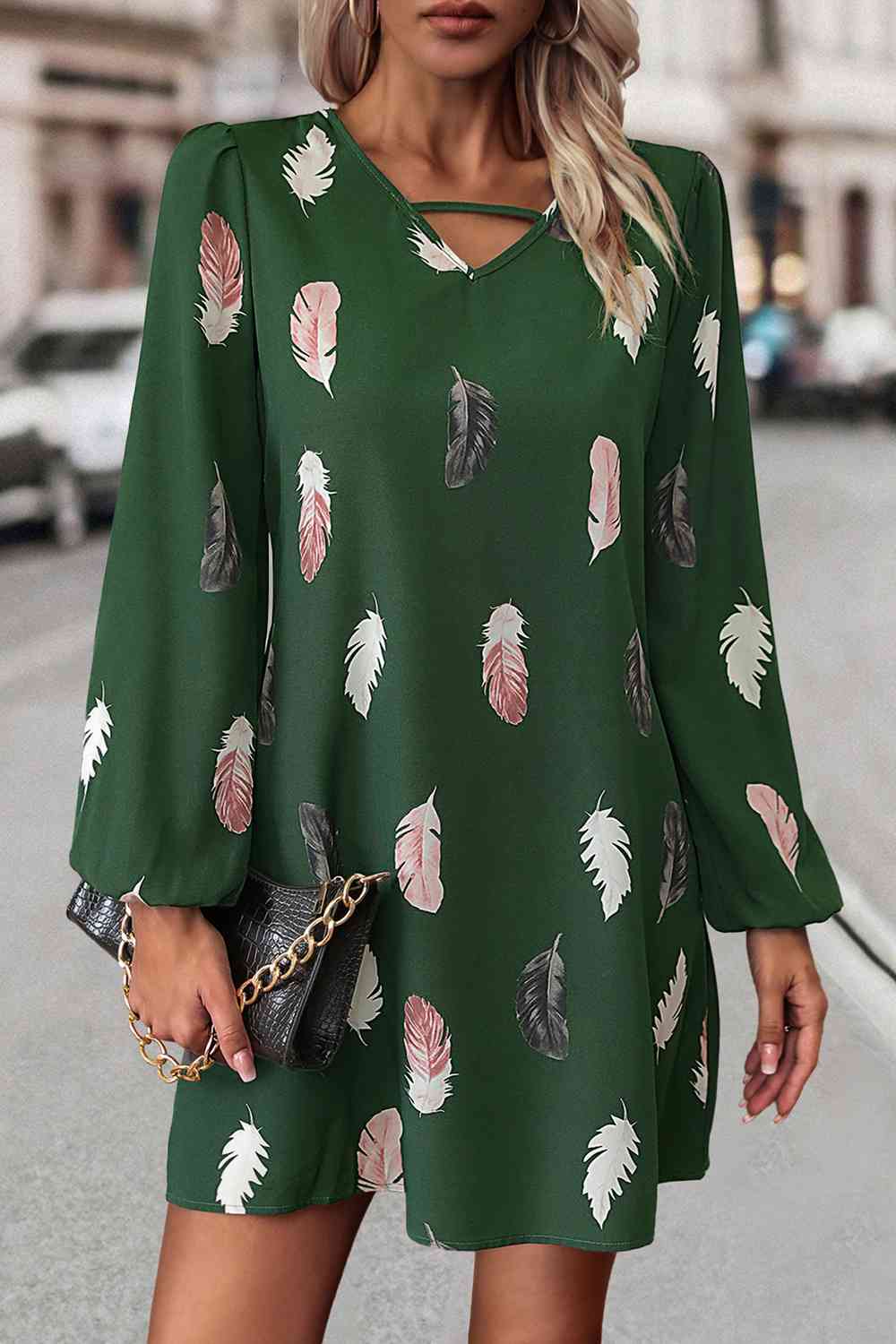 Feather Print | Dress
