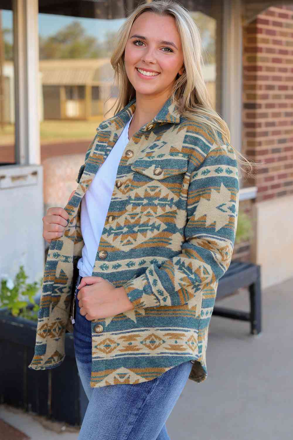 Aztec button Down | Jacket