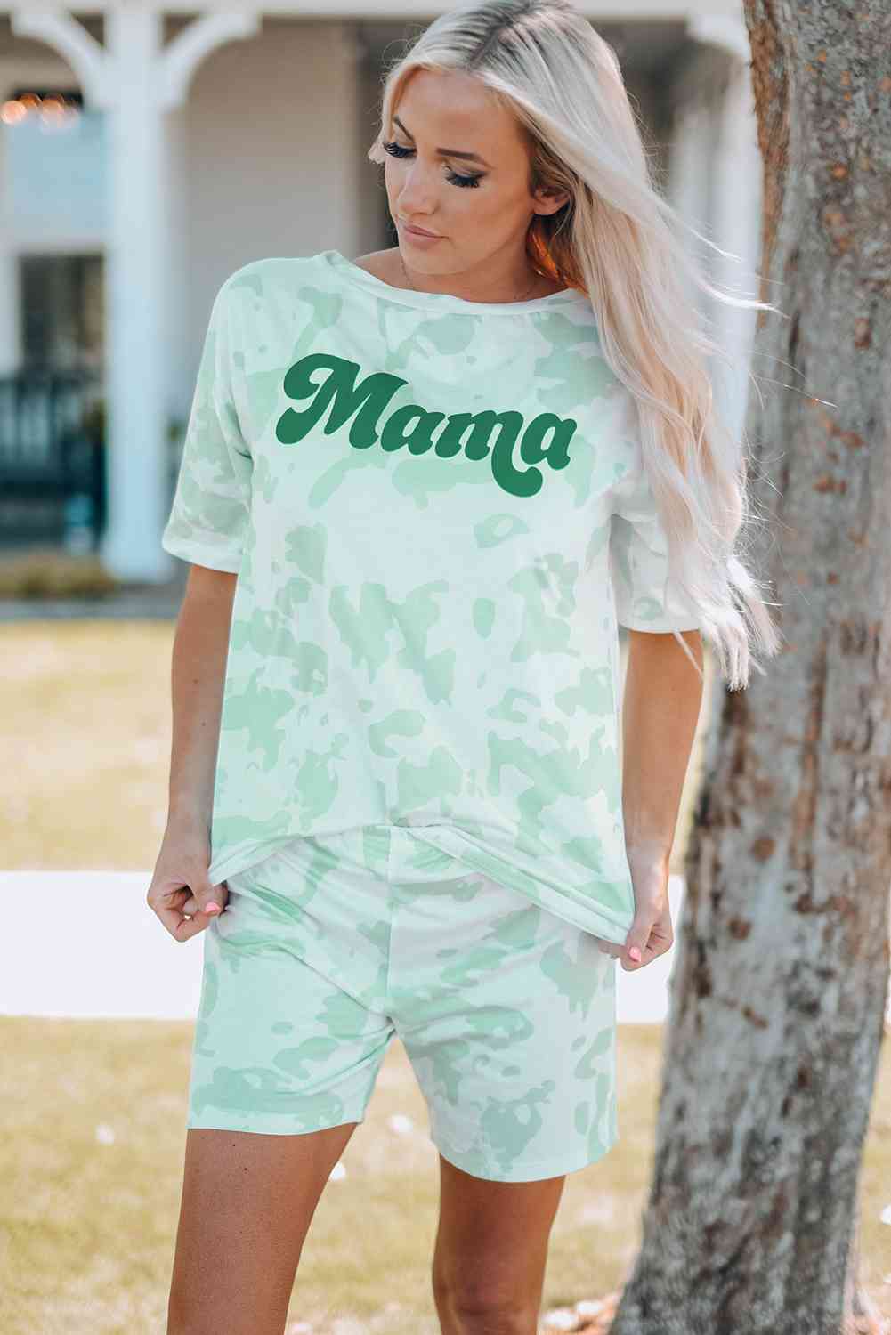 Mint Mama | Graphic Lounge Set