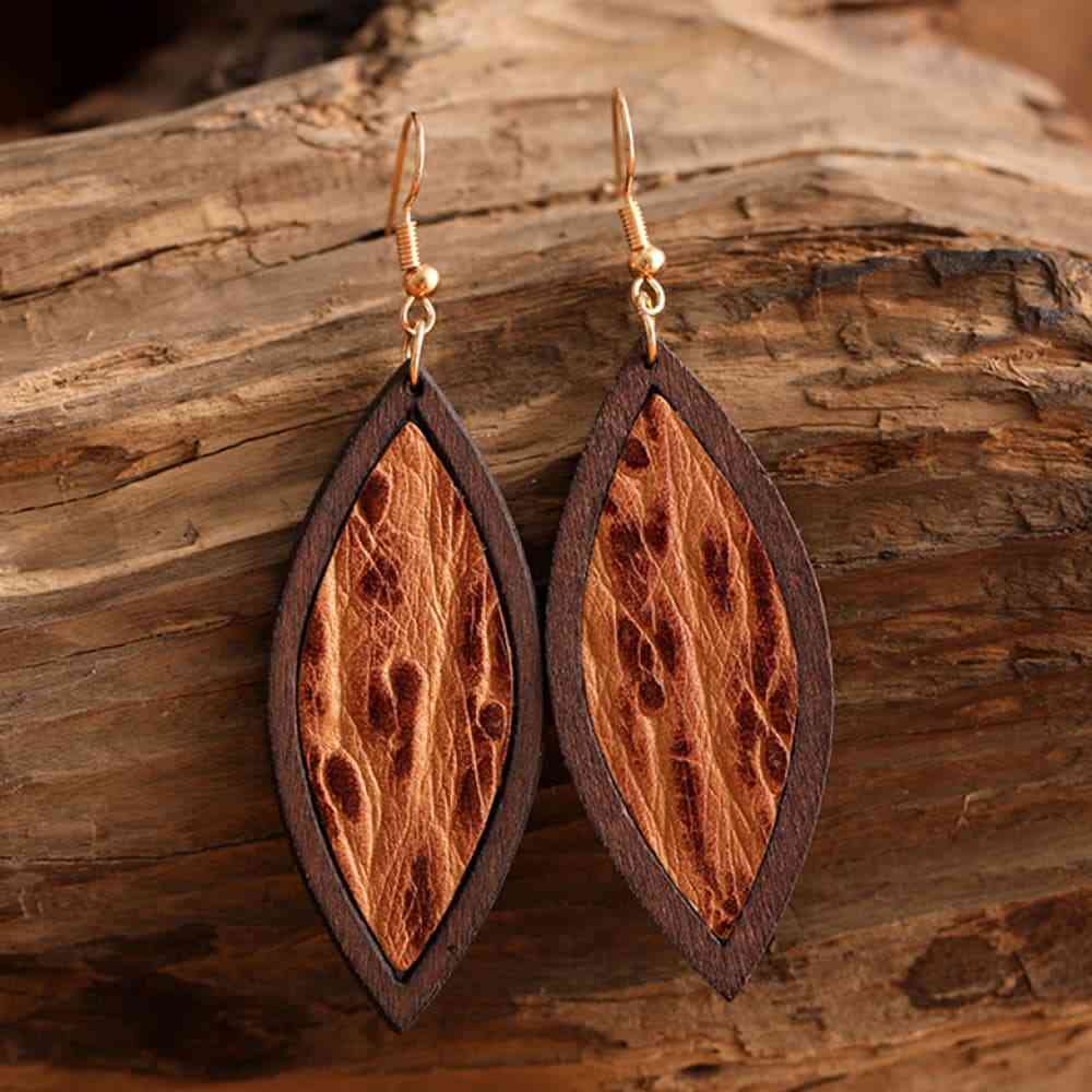 Western Wooden Dangle | Earrings