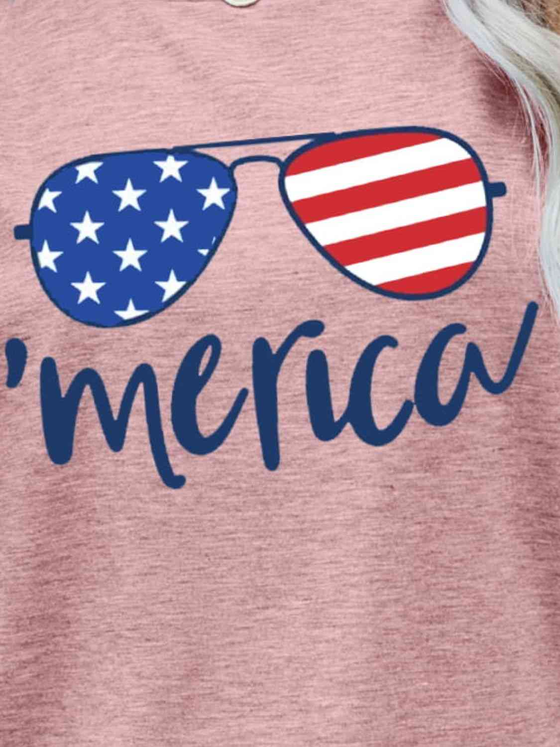 US Flag Glasses | Graphic Tee