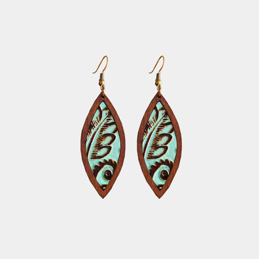 Western Wooden Dangle | Earrings