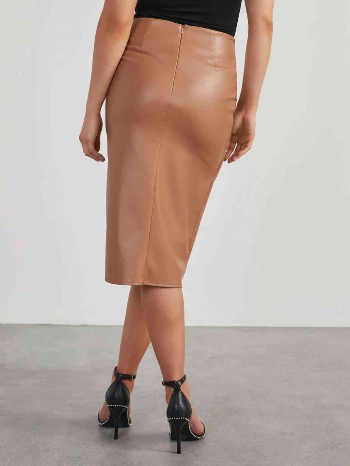 Twist Detail High Waist | Skirt