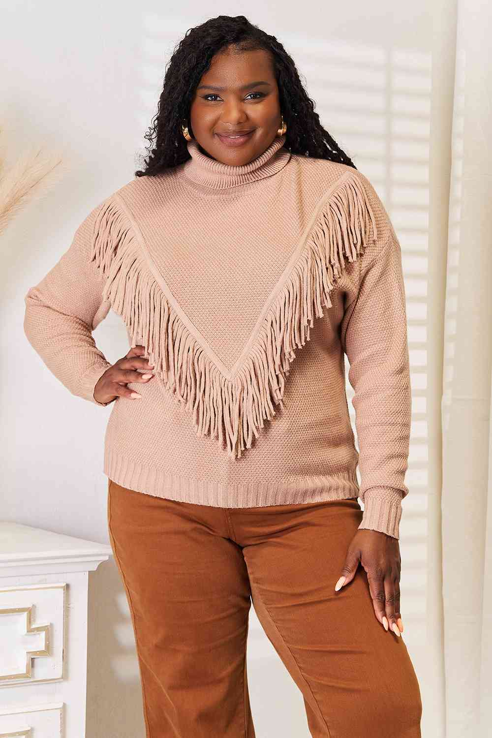 Turtleneck Fringe | Sweater
