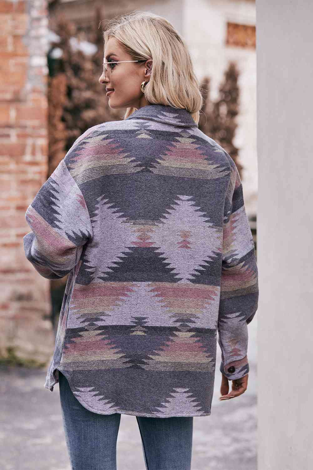 Geometric Dropped Shoulder | Jacket