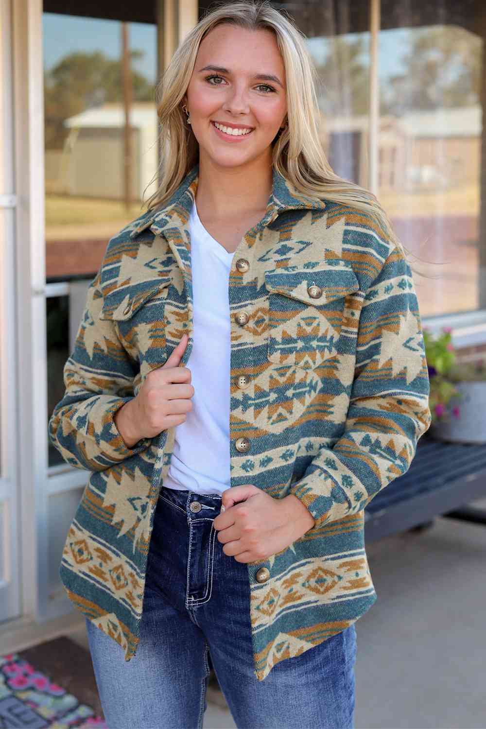Aztec button Down | Jacket